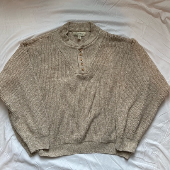 Cabela's Other - Cabela's Granola Brown Grandpacore Chunky Knit Fisherman Hunting Men’s Sweater
